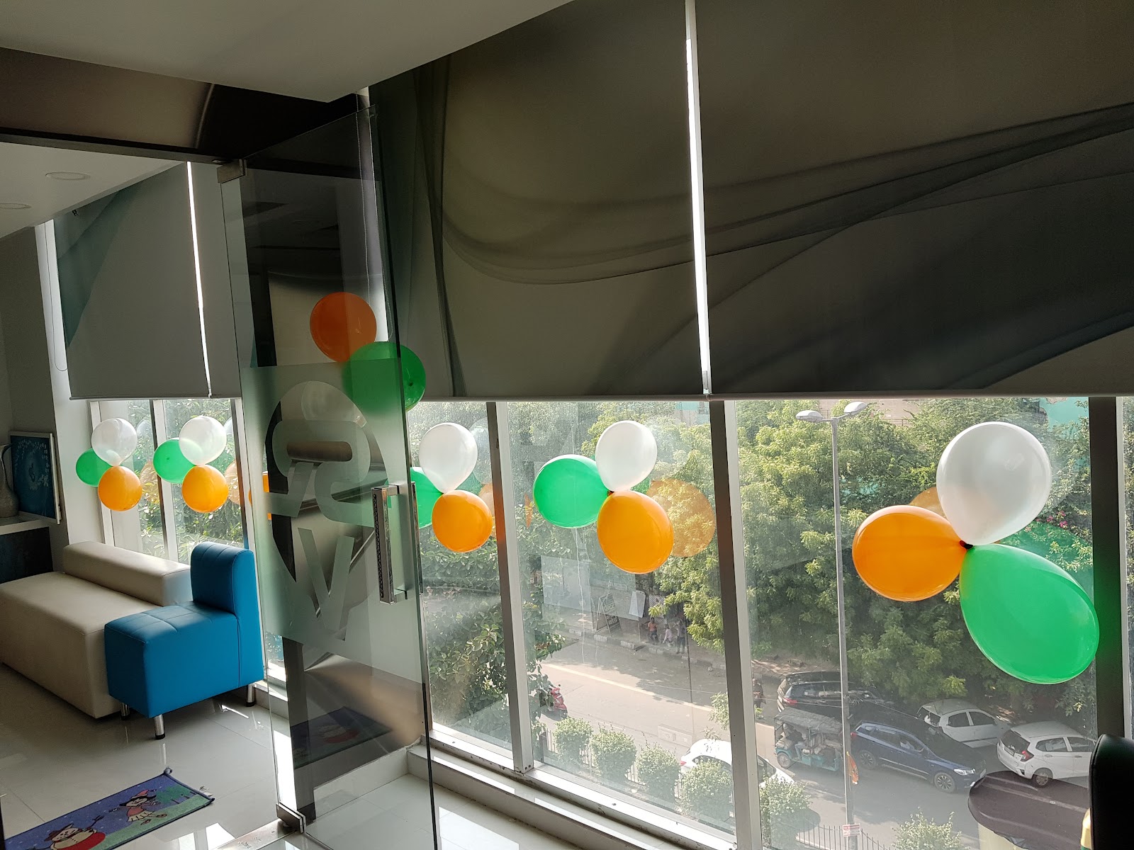 Bright window-side waiting area